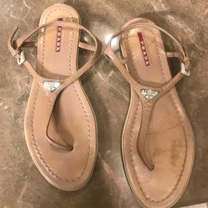 Prada thong sandals